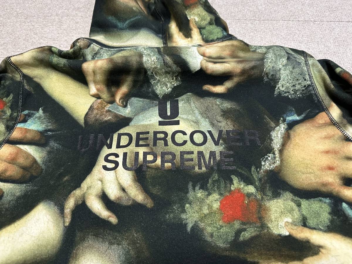 【100円スタート4.5万即決】Supreme × UNDERCOVER 15/SS 転写パーカー Ｌ アンダーカバー/総柄_画像3