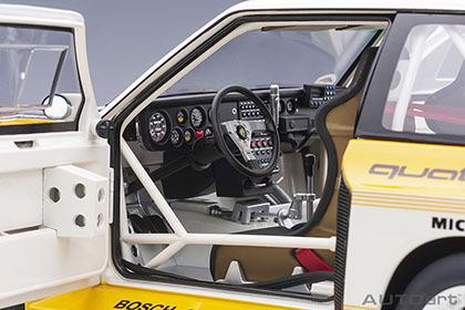 AUTO art 88503 1/18 アウディ スポーツクワトロ S1 WRC 1985 #5 （ロール／ガイストドルファー） サンレモ・ラリー優勝_画像3