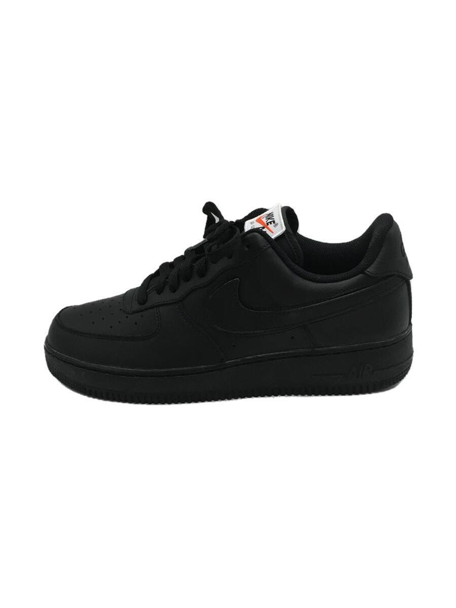 NIKE◆AIR FORCE 1 LOW 07 QS/ローカットスニーカー/26cm/BLK/レザー/AH8462-002