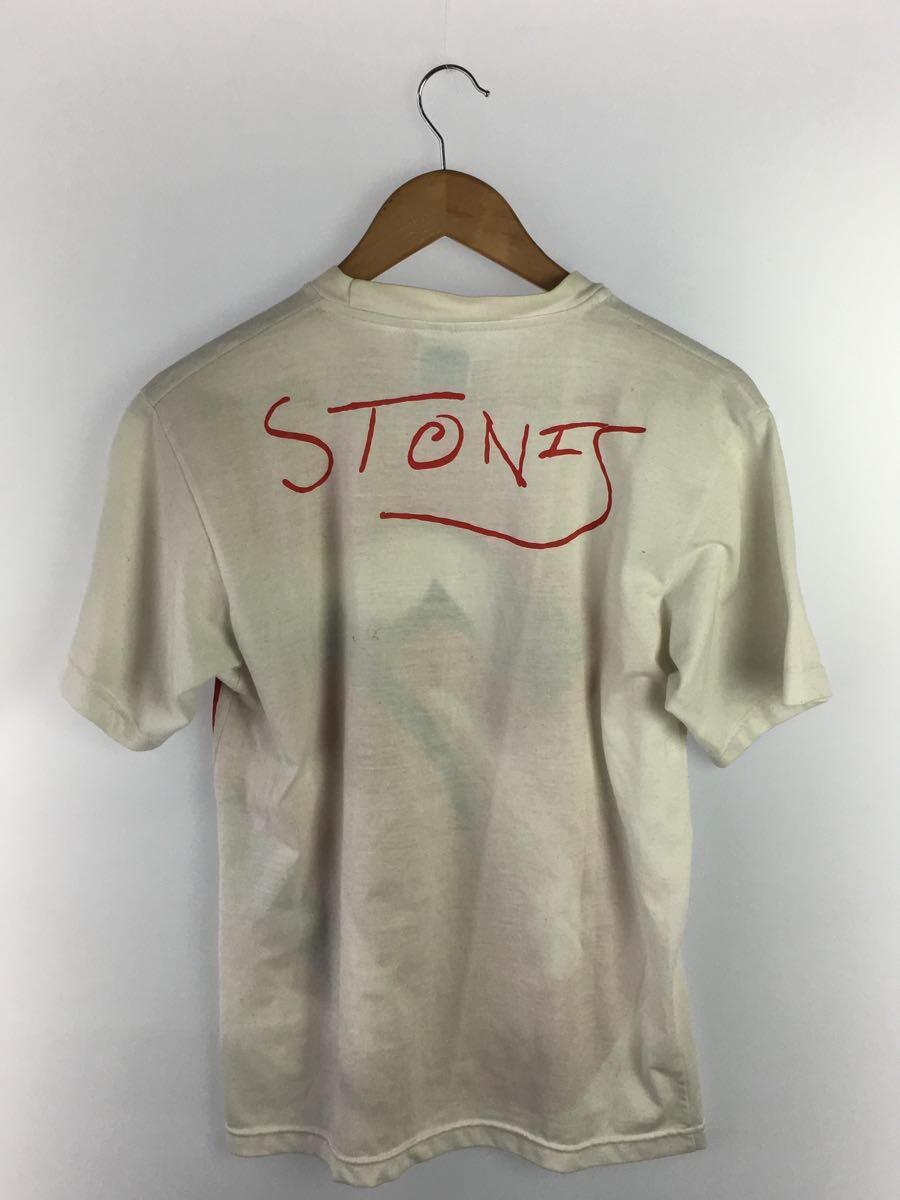 Hanes◆Tシャツ/M/コットン/WHT/バンドTシャツ/90s/The Rolling Stones/USA製_画像2