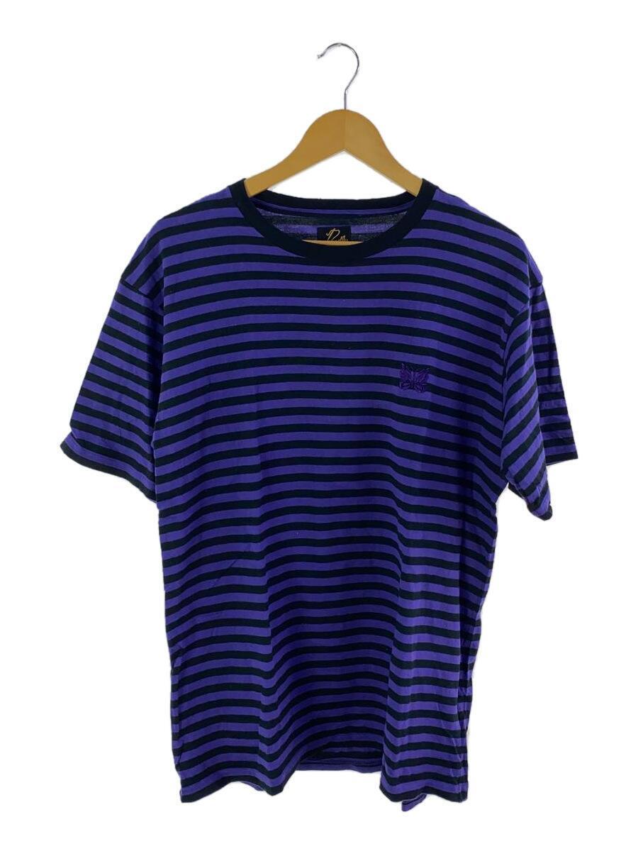 激安正規品 Needles◇Tシャツ/M/コットン/パープル/ボーダー その他
