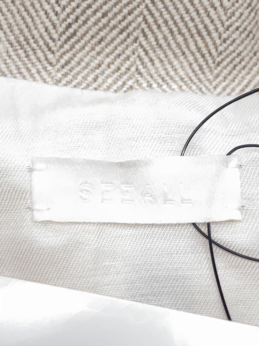 日本未入荷 SEEALL◇リネンミリタリーショートブルゾン/38/コットン