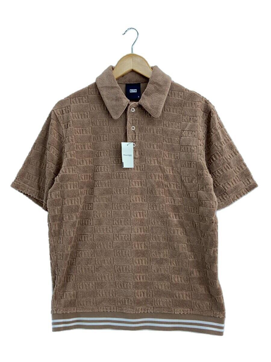 KITH* polo-shirt /S/ cotton /BRW/ total pattern 