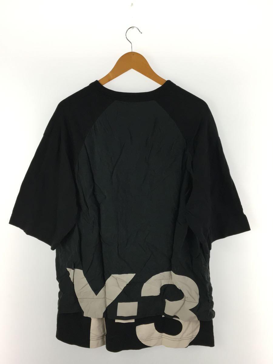 Y-3◆Tシャツ/L/コットン/BLK/GV6083_画像2