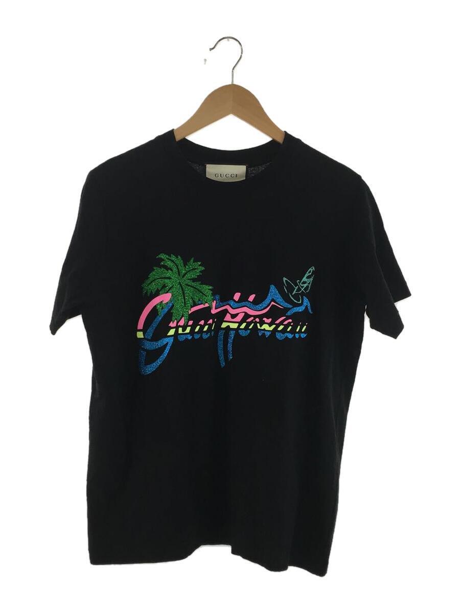 GUCCI◆Tシャツ/M/コットン/BLK/580762 XJCRA