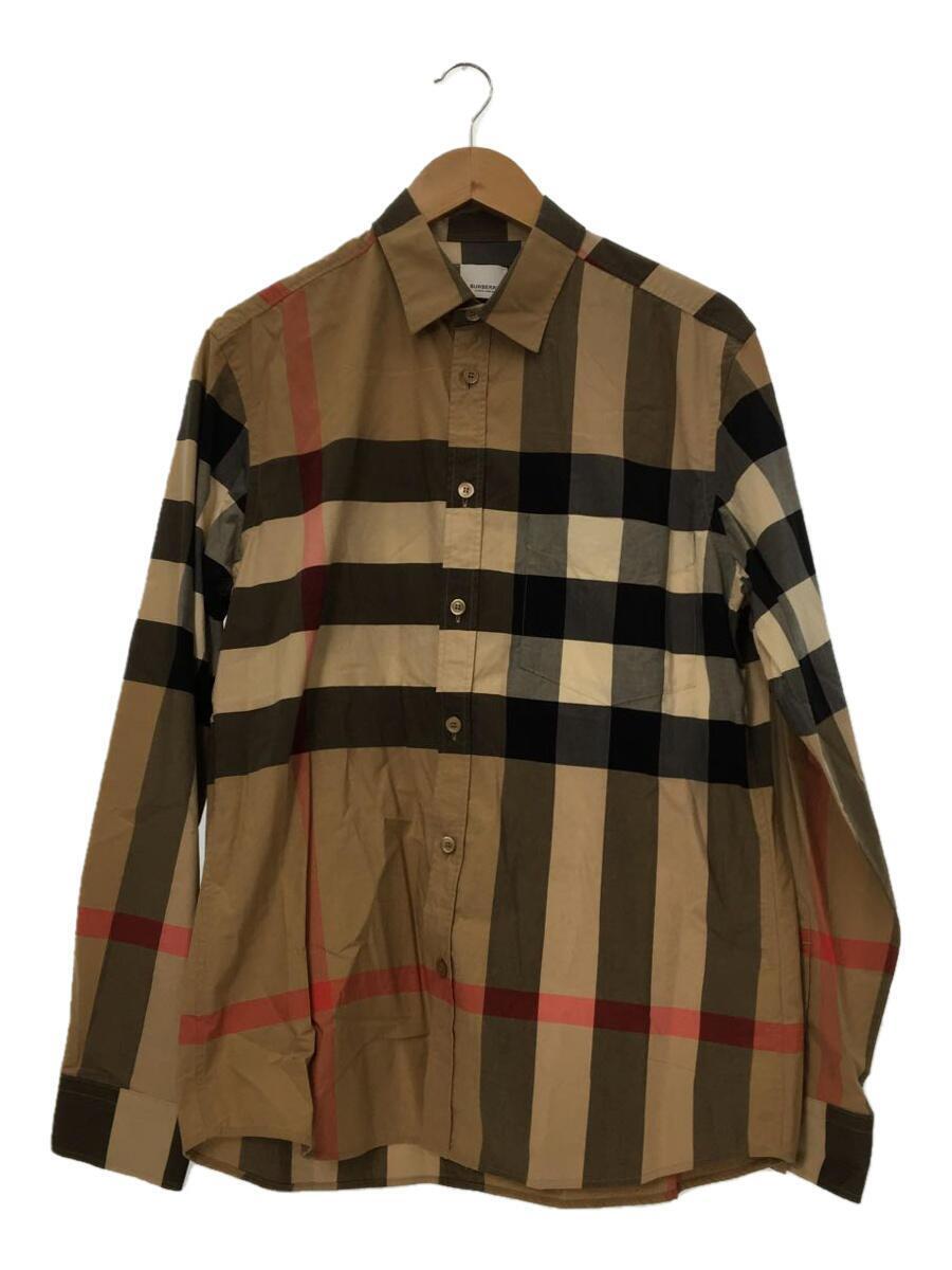 最も優遇の BURBERRY◇長袖シャツ/L/-/ブラウン/チェック/8010213