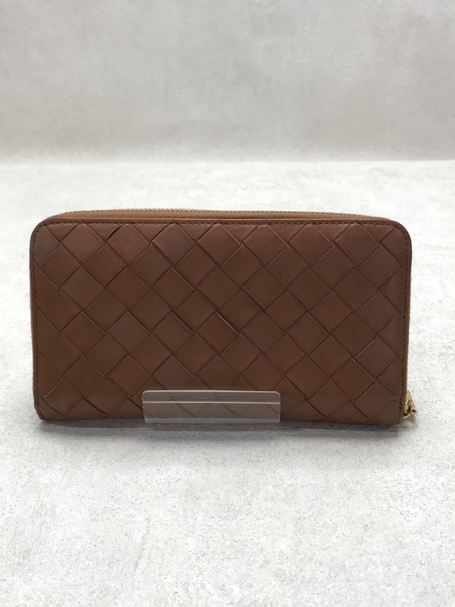 BOTTEGA VENETA◆長財布/レザー/CML/メンズ_画像2