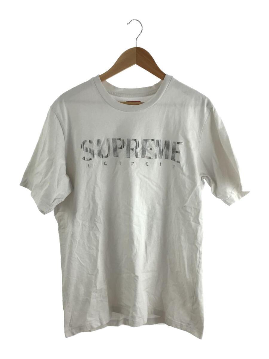 Supreme◆Tシャツ/L/コットン/WHT/Gradient Logo Tee