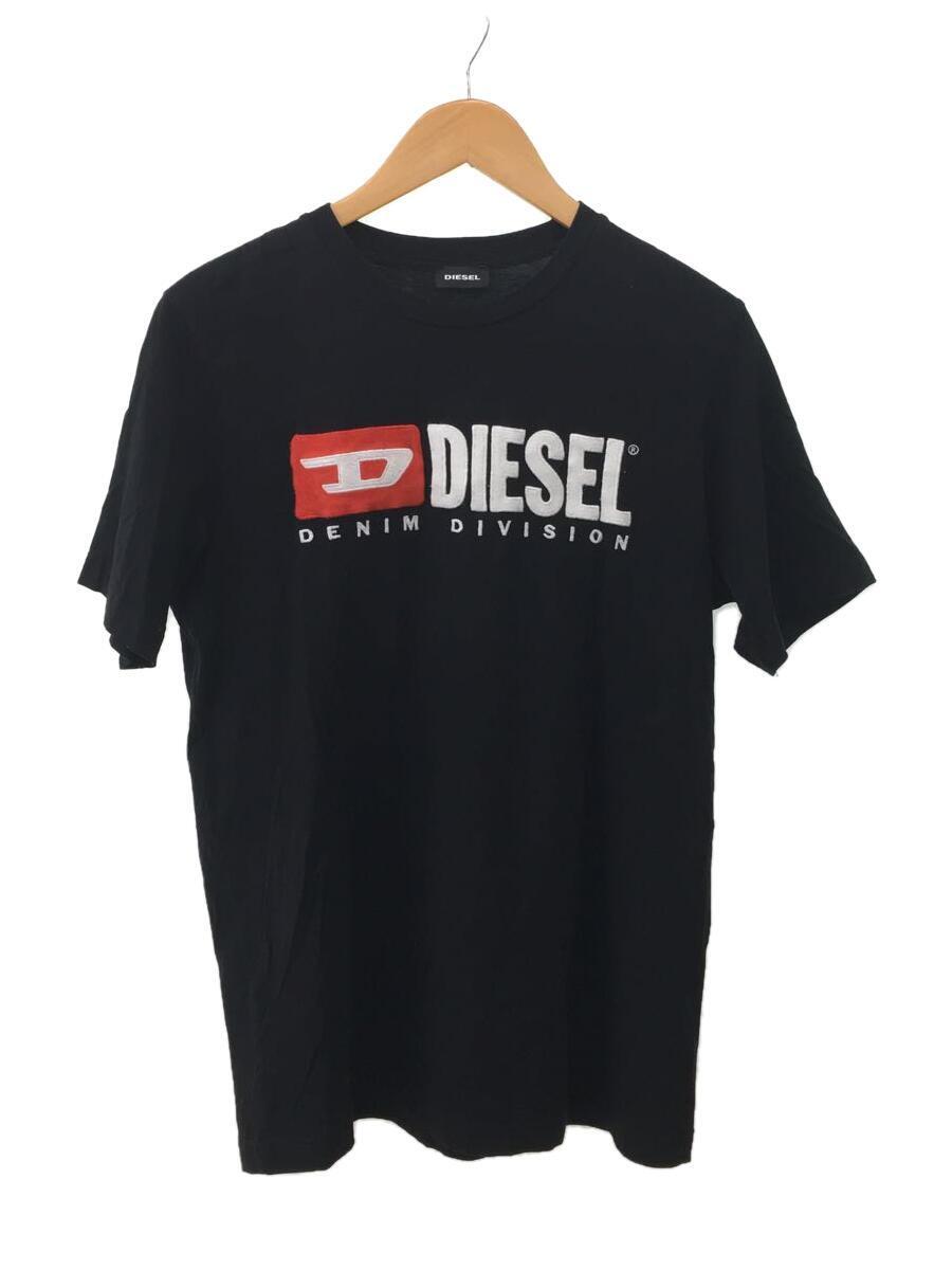 DIESEL◆Tシャツ/M/コットン/BLK/無地/RN93243 CA25594_画像1