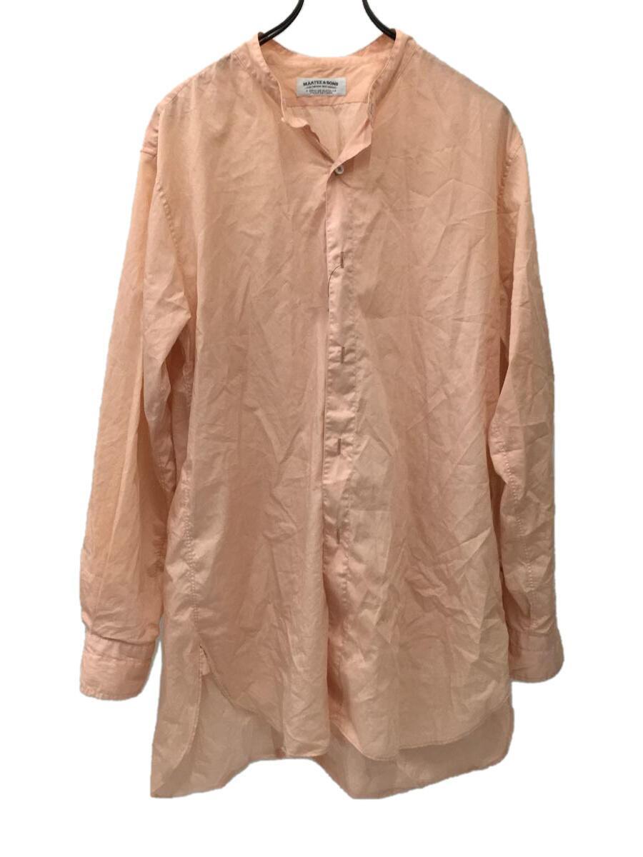 品質が完璧 MAATEE&SONS◇長袖シャツ/2/コットン/ピンク/無地/MTK2103