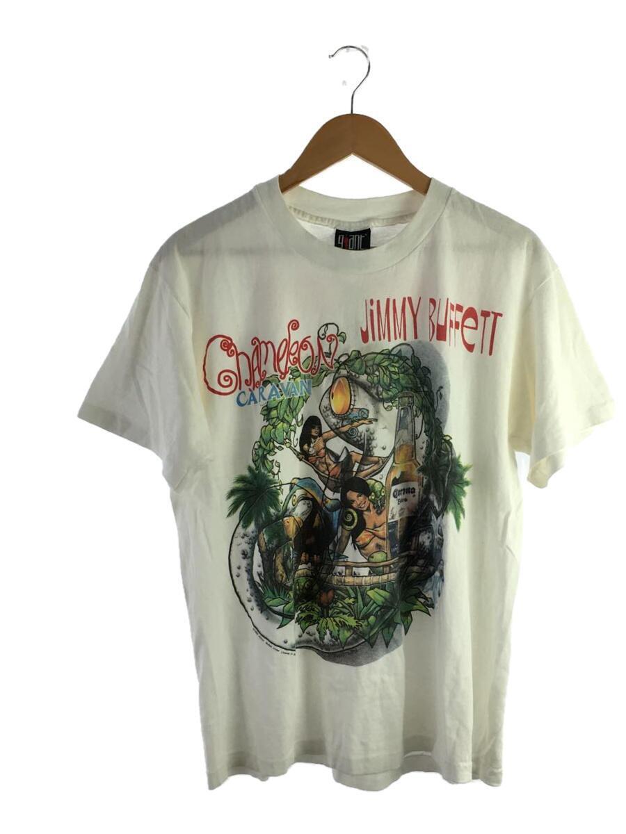 GIANT◆1993 Tour Tee/CHAMELEON CARAVAN/Tシャツ/L/コットン/WHT