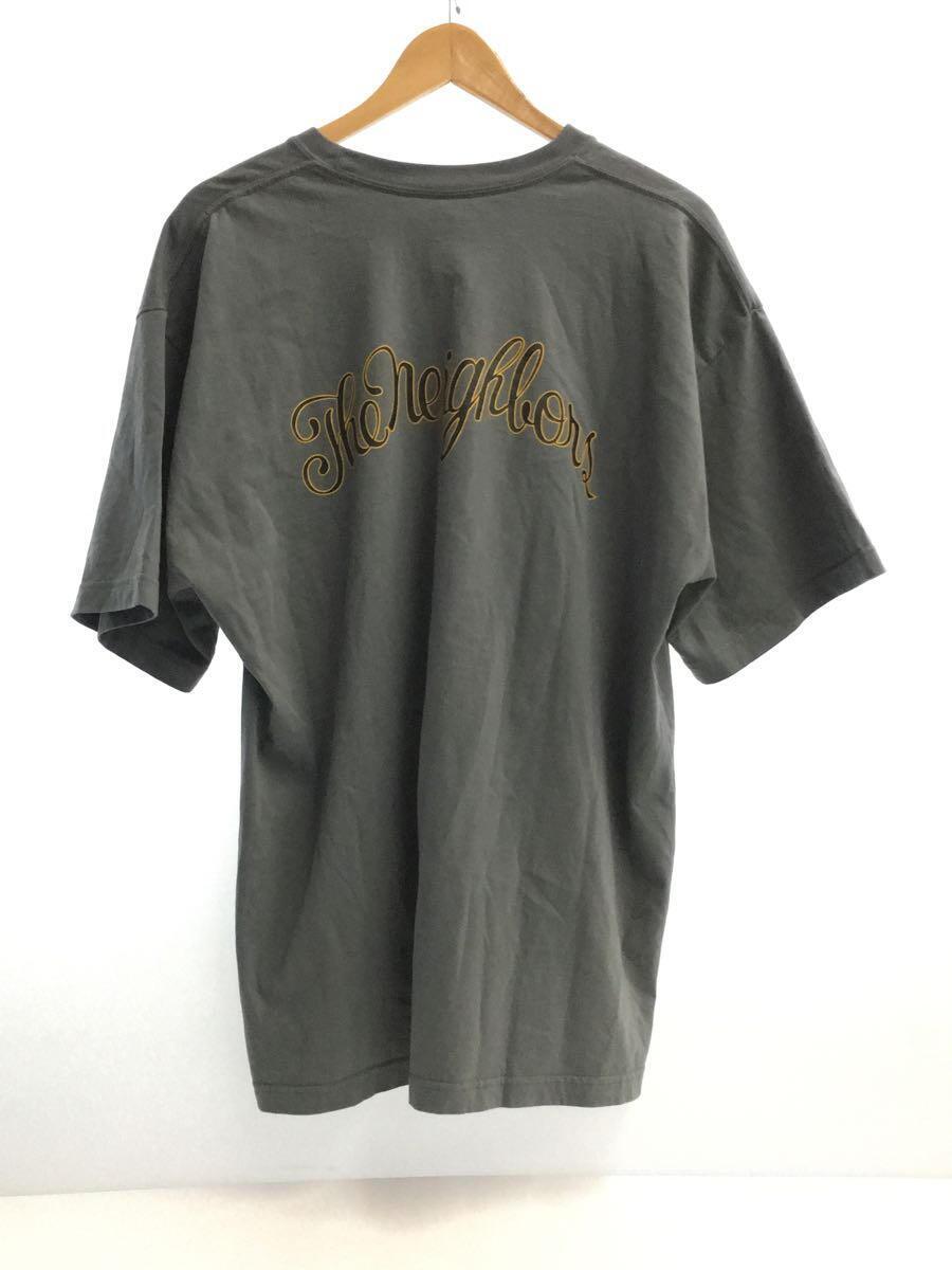 NEIGHBORHOOD◆23SS/バックプリント/Tシャツ/XL/コットン/GRY/231PCNH-ST18_画像2