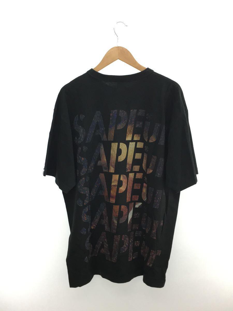 A Elegantes SAPEur◆Tシャツ/XL/コットン/BLK_画像2