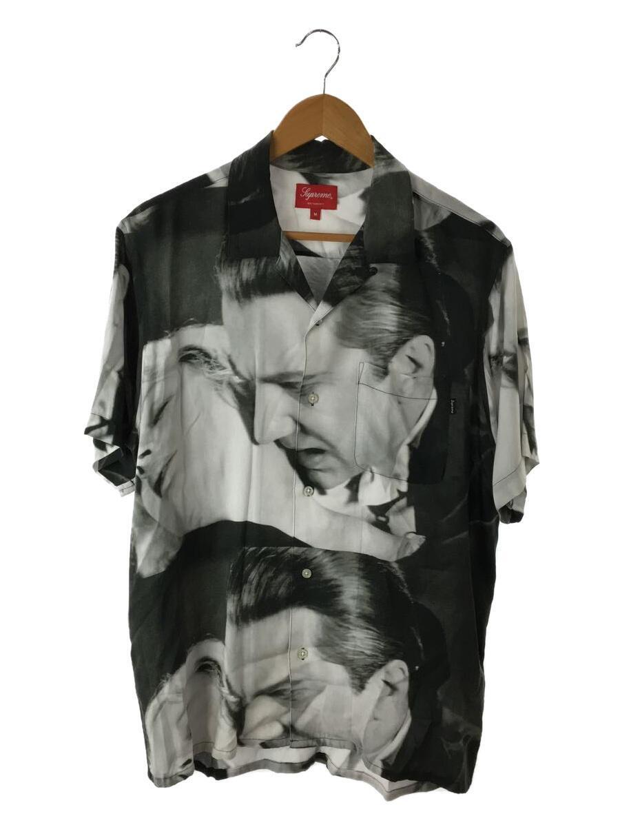 Supreme◆19ss/Bela Lugosi Rayon S／S Shirt/半袖シャツ/M/レーヨン/BLK/総柄_画像1