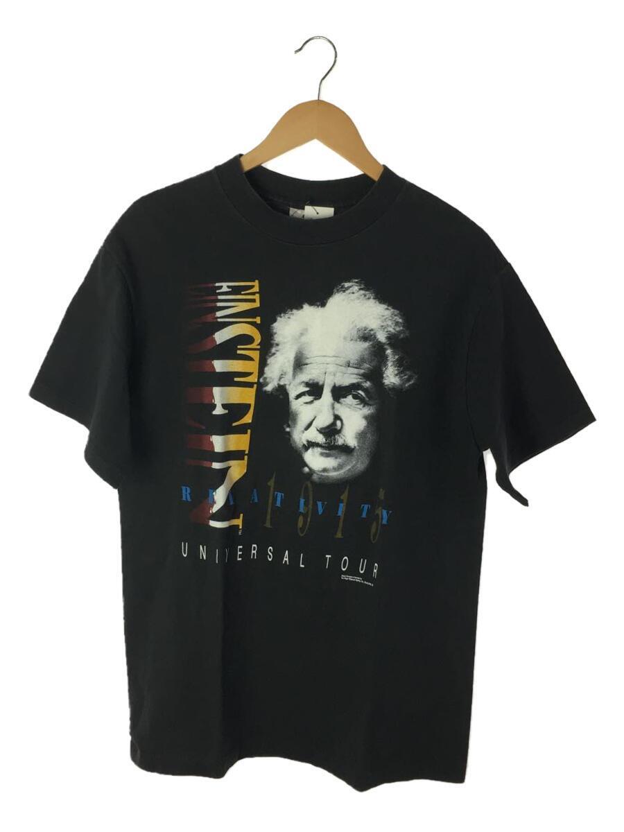 90s/Einstein RELATIVITY universal tour T-shirt/L/コットン/BLK