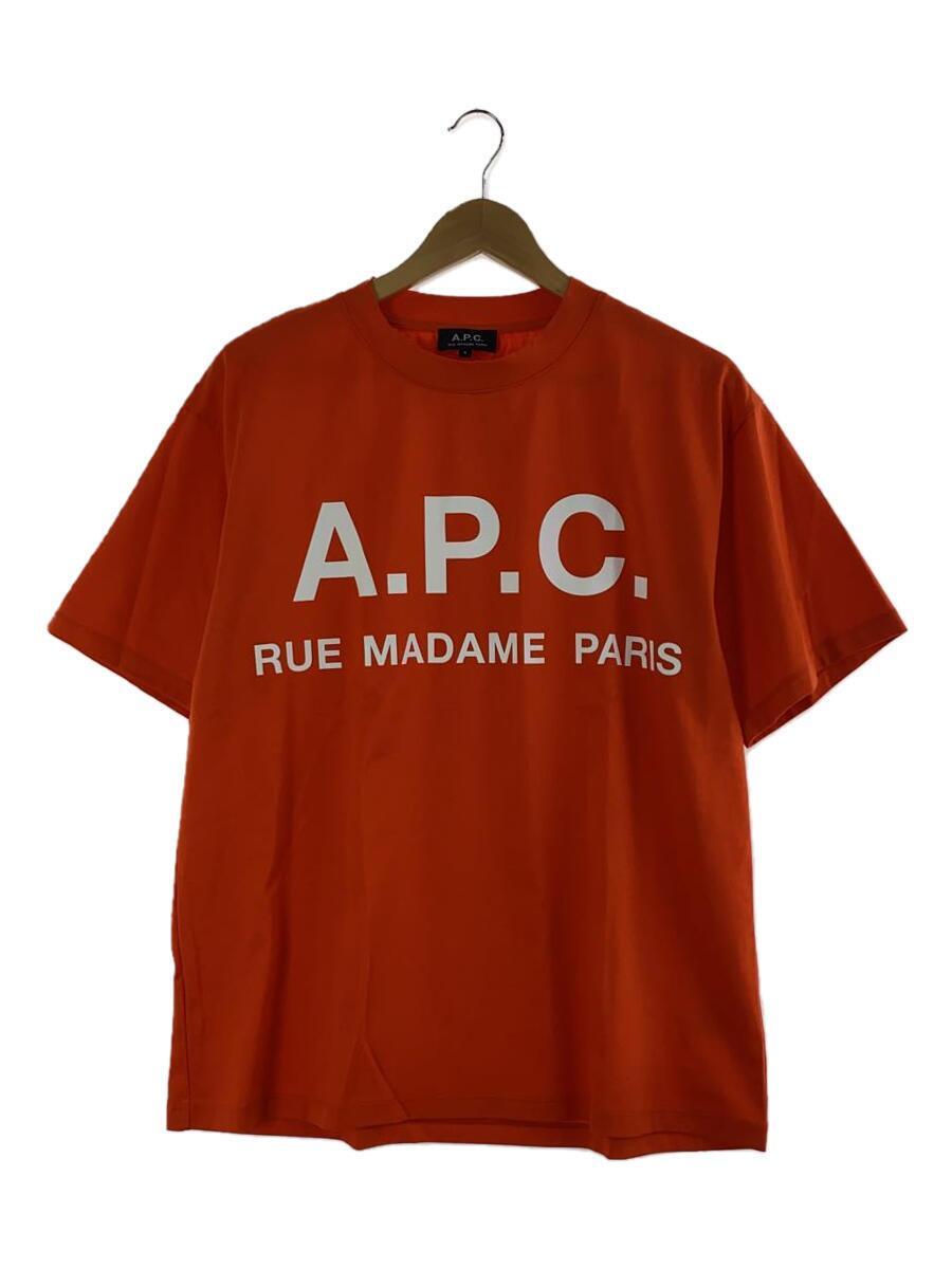 A.P.C.◆Tシャツ/S/コットン/ORN/24234-1-97041/23SS/EDIFICE別注/ロゴプリント オーバ