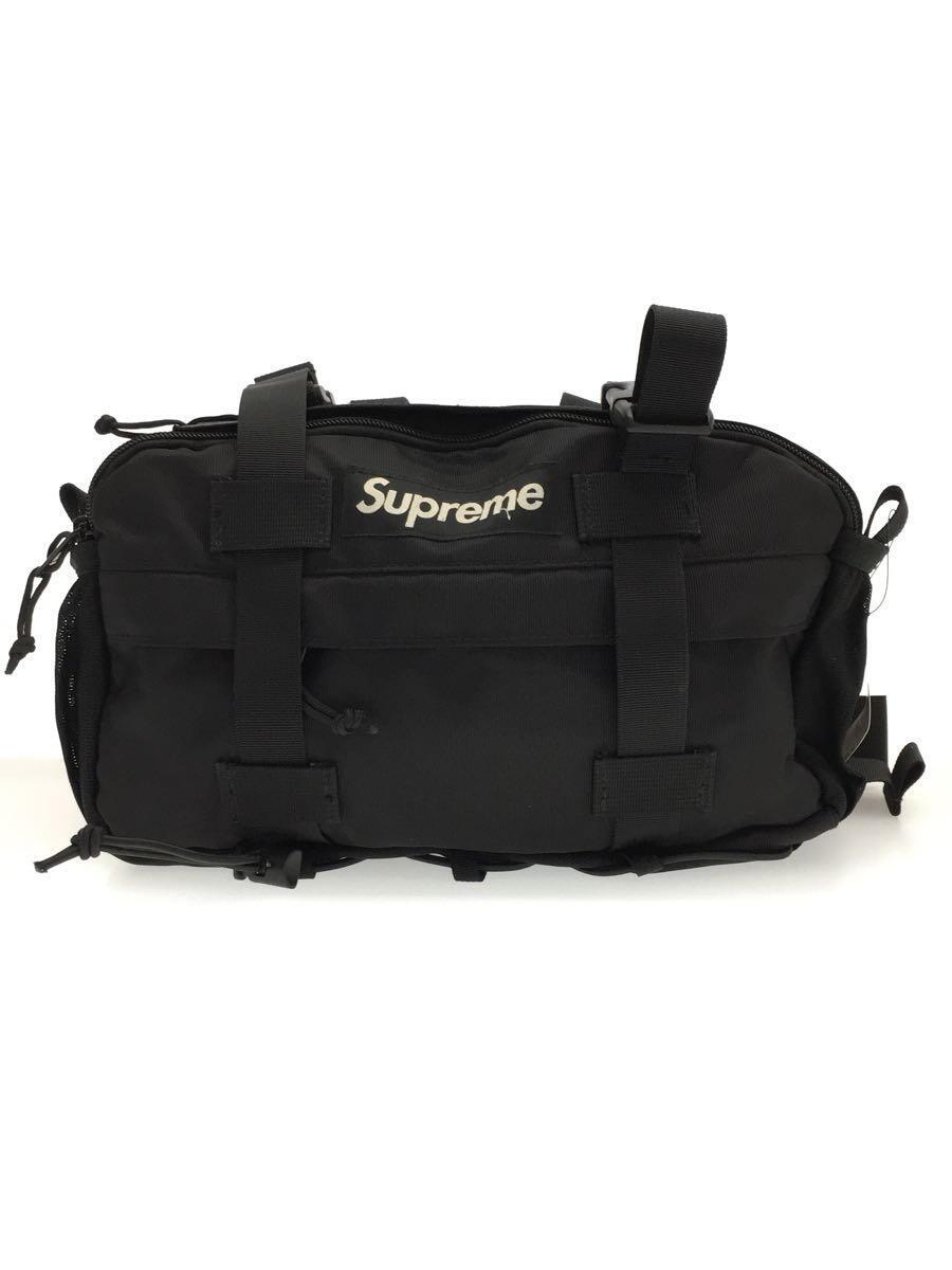 再再販！ Supreme◇19AW/Waist Bag/ナイロン/BLK/汚れ有 ウエスト