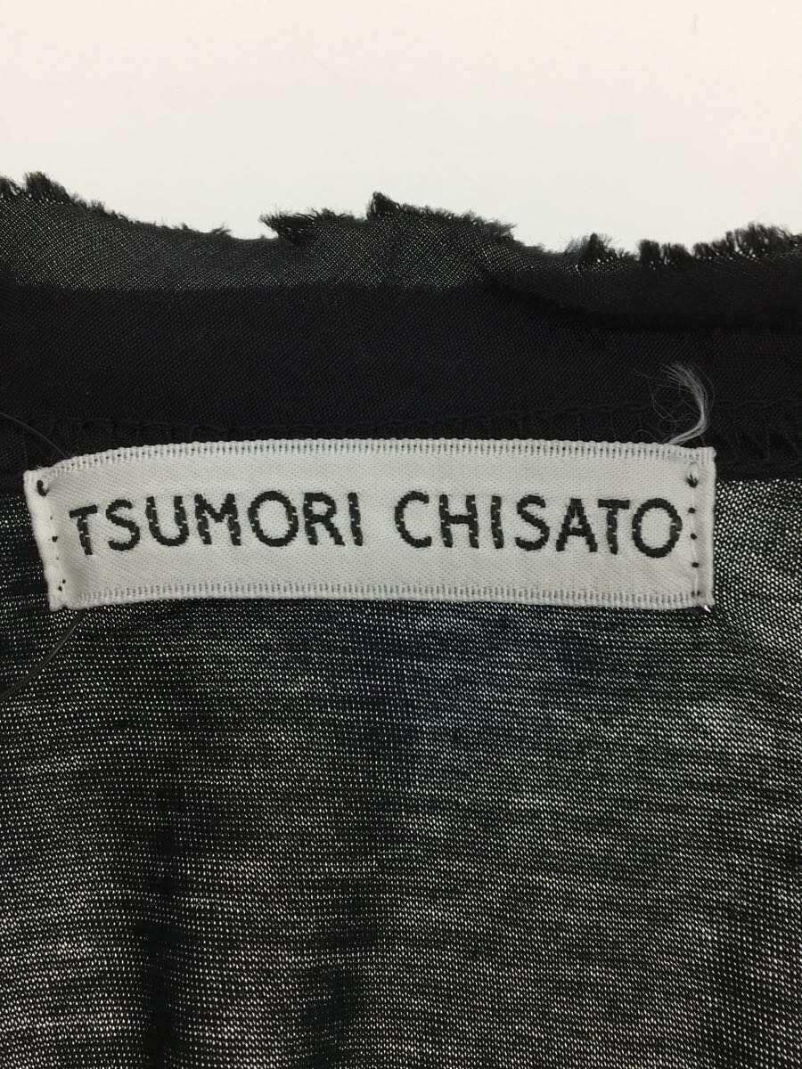 TSUMORI CHISATO◆Tシャツ/2/コットン/BLK/無地_画像3