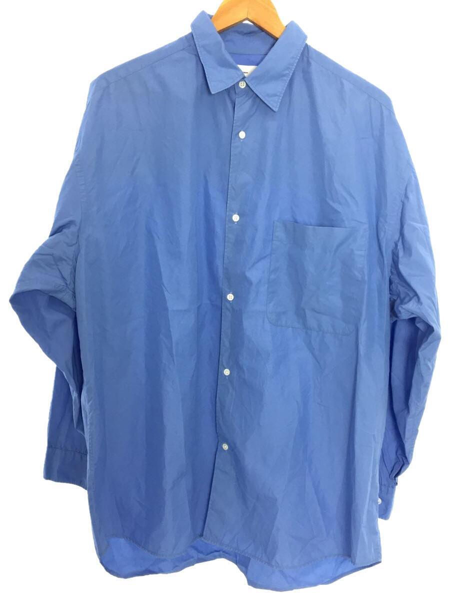 Graphpaper◆Broad Oversized L/S Regular Collar Shirt/GM211-50110B/ブルー