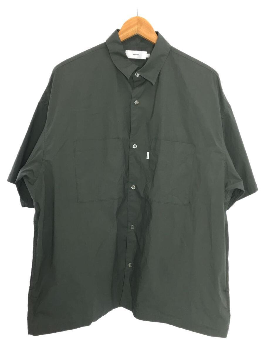 Graphpaper◆ストレッチオーバーサイズシャツ/GM222-50017B/半袖/グリーン