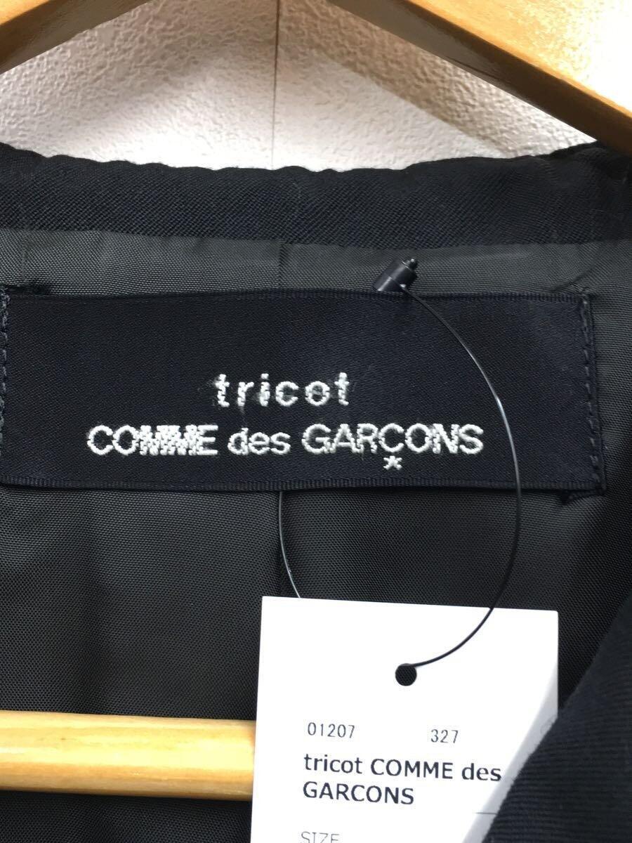 tricot COMME des GARCONS◆AD1989/セーラージャケット/ジャケット/-/ウール/BLK/無地_画像3