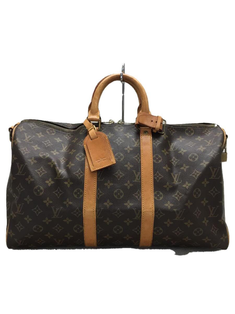 LOUIS VUITTON◆キーポル45_モノグラム・キャンバス_BRW/PVC/BRW