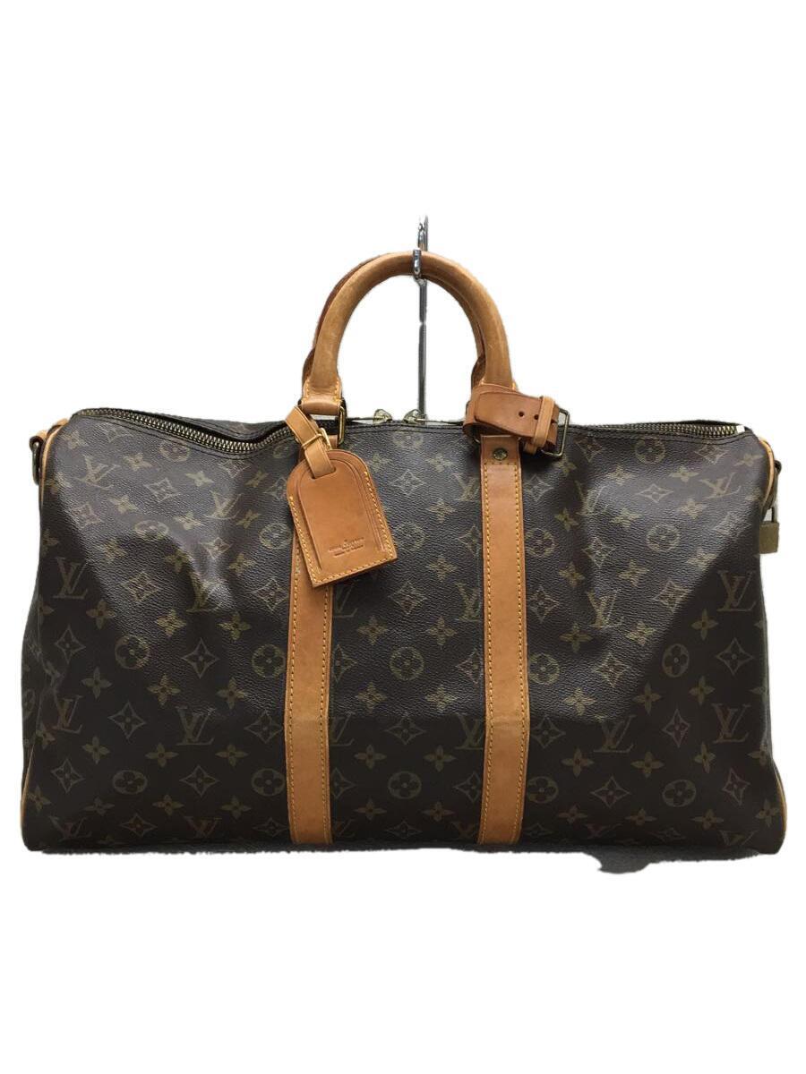 LOUIS VUITTON◆キーポル45_モノグラム・キャンバス_BRW/PVC/BRWの画像1