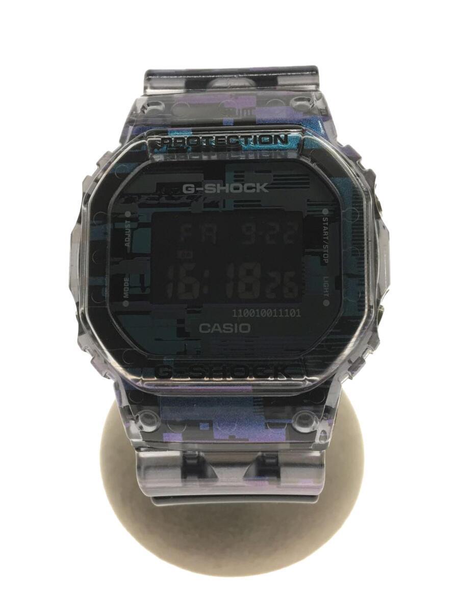 CASIO◆クォーツ腕時計/デジタル/ラバー/BLU/BLU/DW-5600NN