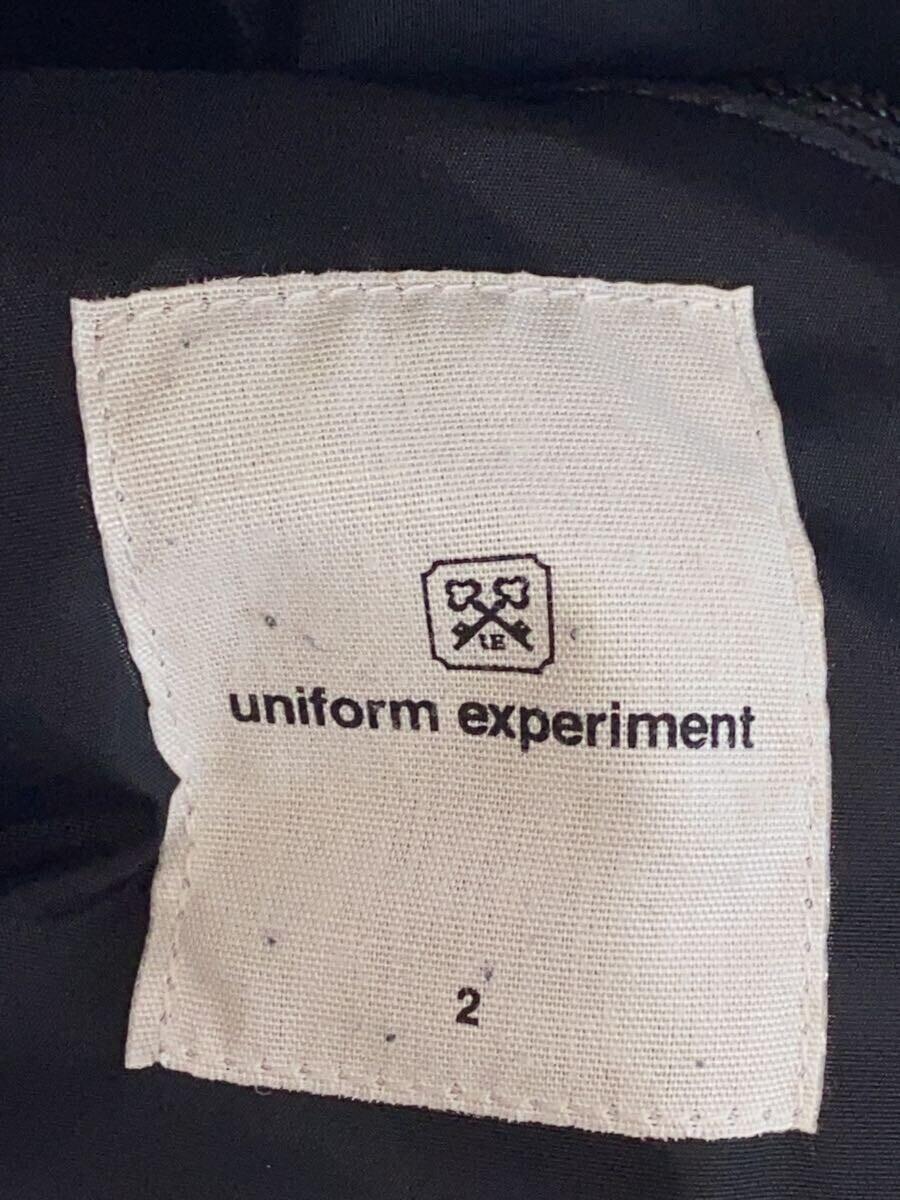 uniform experiment◆ダウンベスト/2/牛革/ブラック/UE-112018_画像3