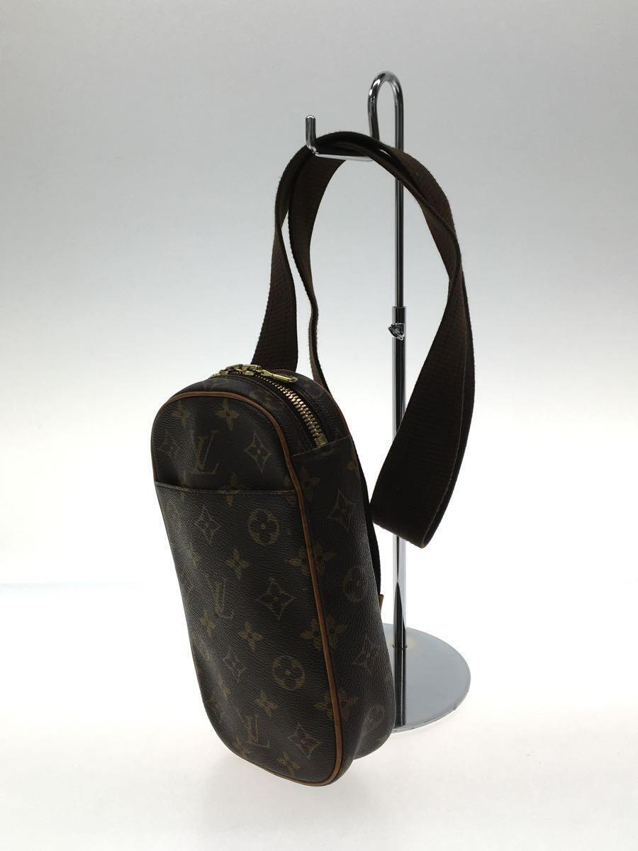 LOUIS VUITTON◆ポシェット・ガンジュ_モノグラム・キャンバス_BRW/PVC/BRW_画像2