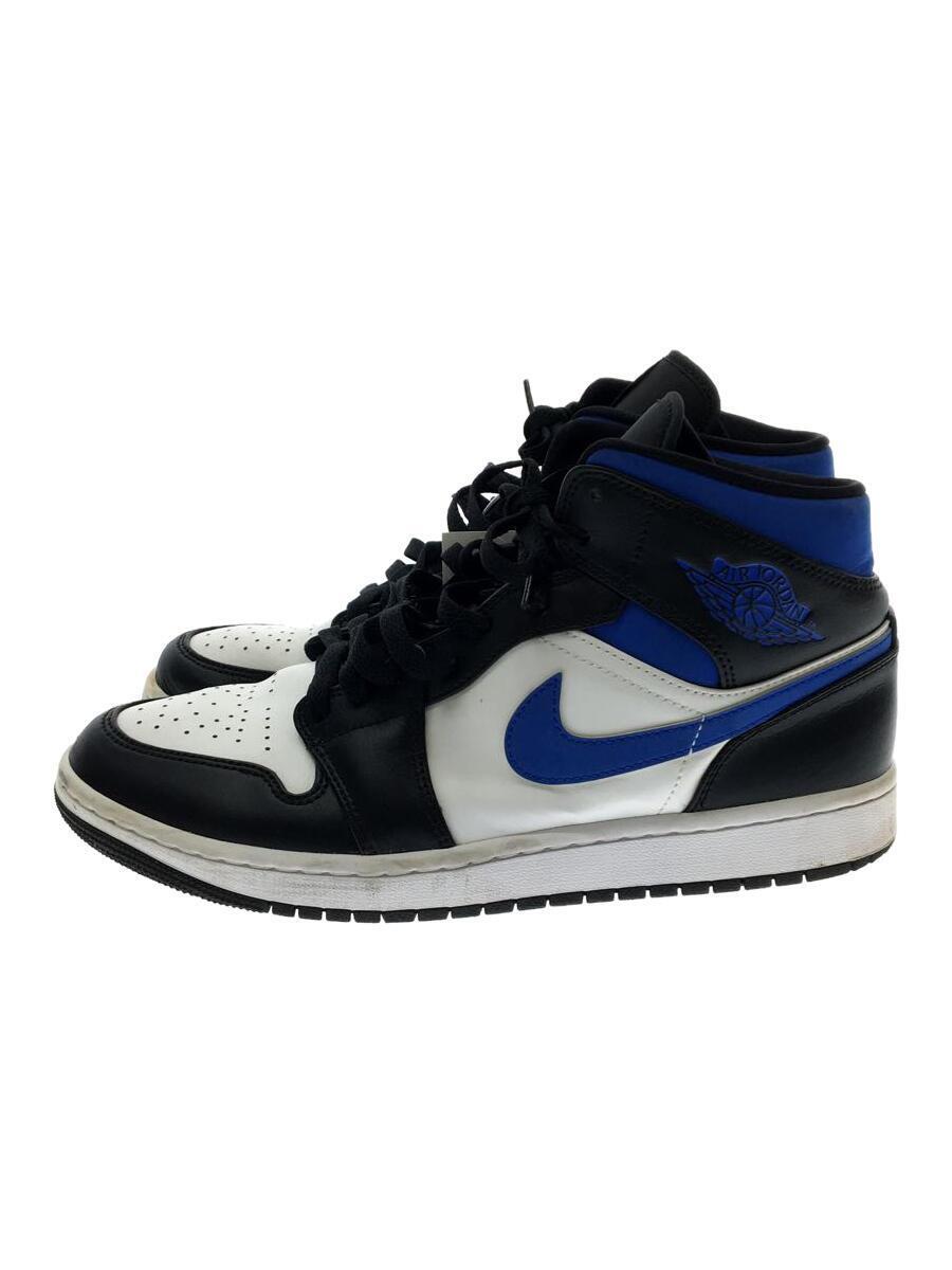 NIKE◆AIR JORDAN 1 MID_エアジョーダン 1 ミッド/27cm/BLU/554724-140_画像1