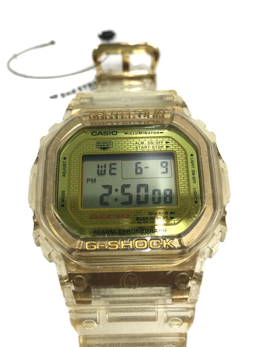 CASIO◆クォーツ腕時計・G-SHOCK/デジタル/ステンレス/GLD/GLD/SS_画像1