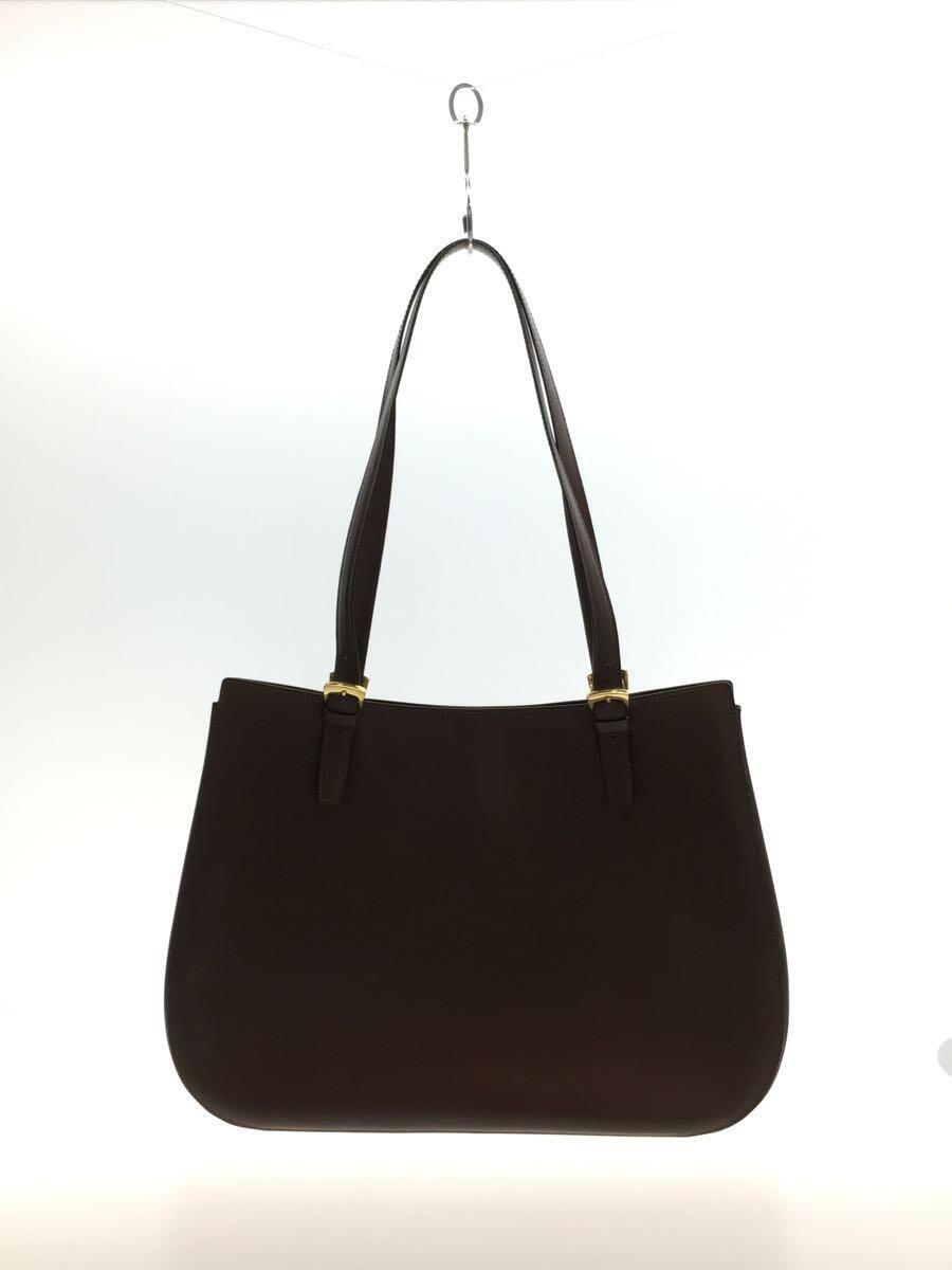 2022最新のスタイル CELINE◇トートバッグ/レザー/BRW/無地/オールド
