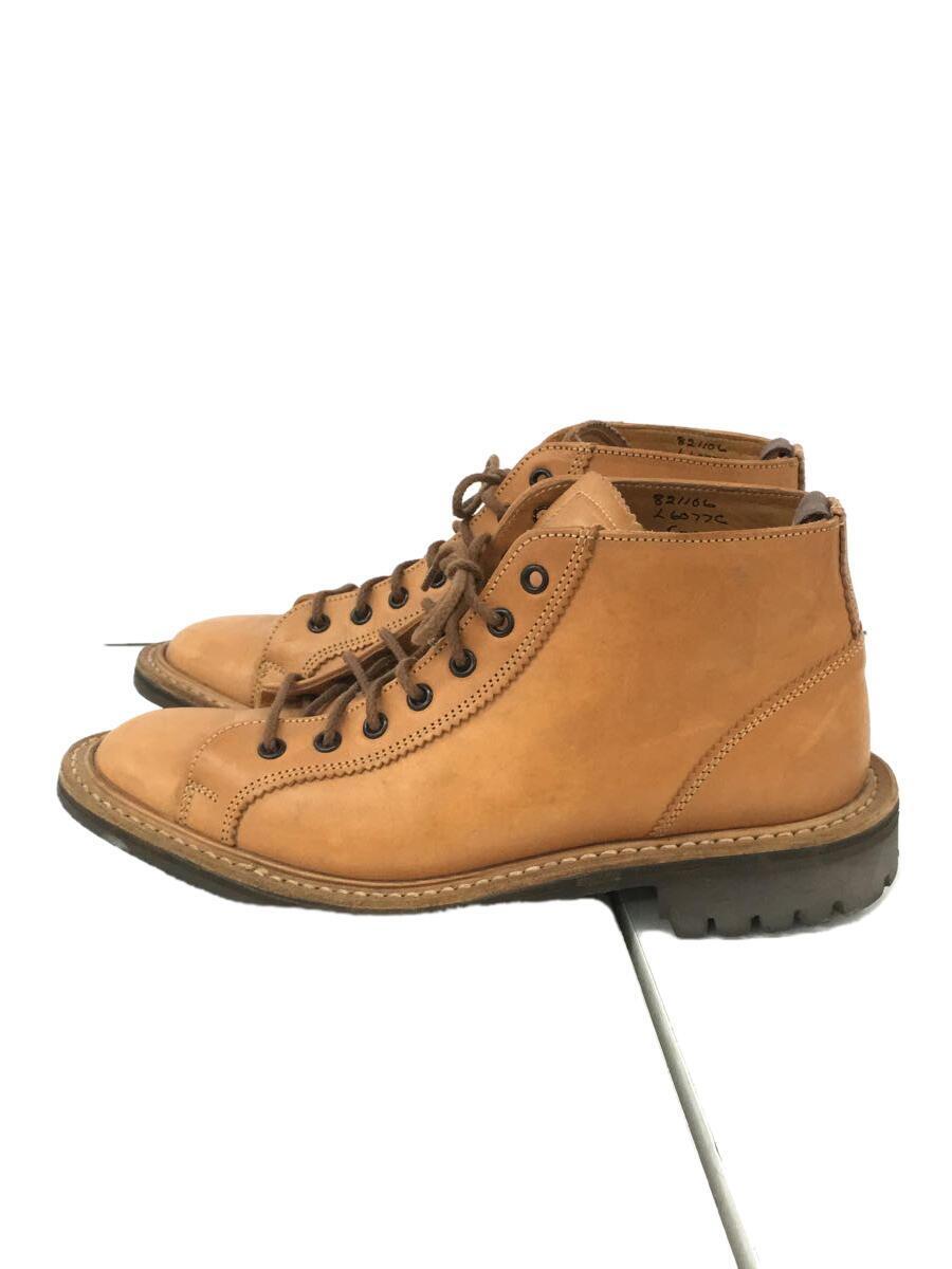 高い素材】 Tricker's◇モンキーブーツ/UK5.5/BEG/左右サイズ違い 24.5