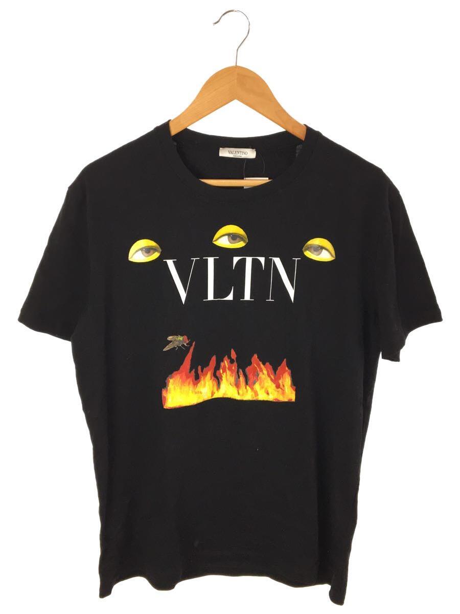 VALENTINO◆Tシャツ/L/コットン/BLK/uvmg08e6ku