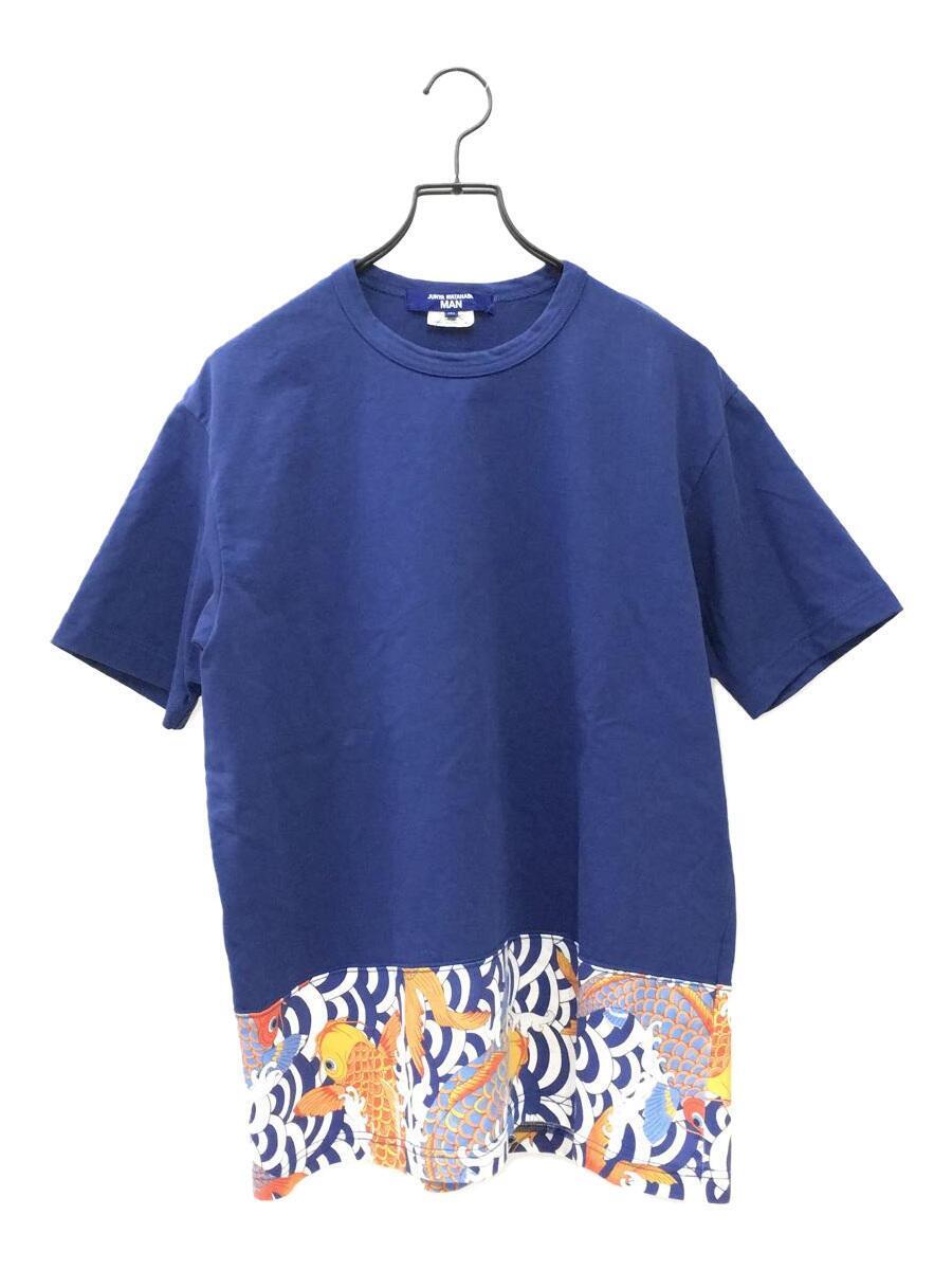 JUNYA WATANABE COMME des GARCONS MAN◆AD2021/22SS/コットン天竺プリントTEE/M/コットン/ブルー/総柄/WI-T014
