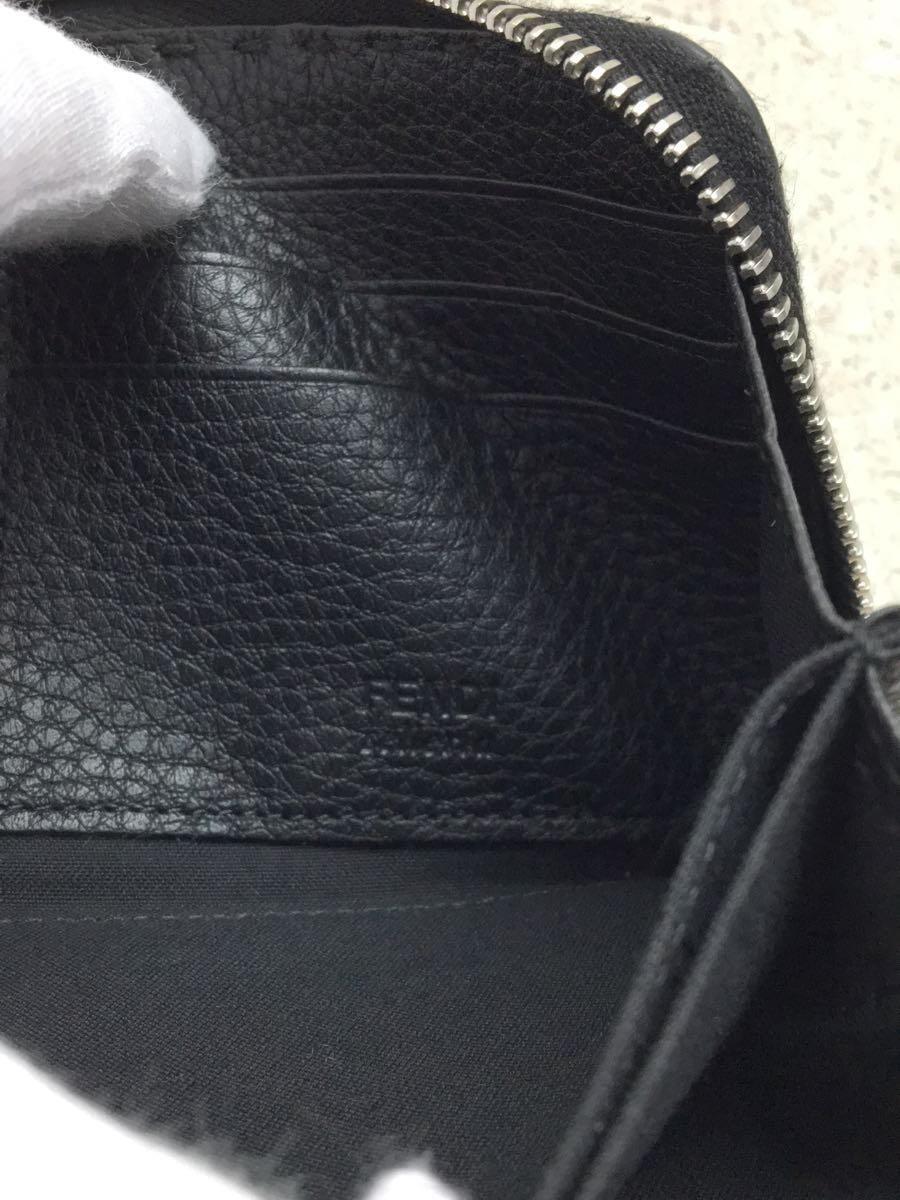 FENDI◆長財布[仕入]/レザー/BLK/メンズ/7M0210_画像3