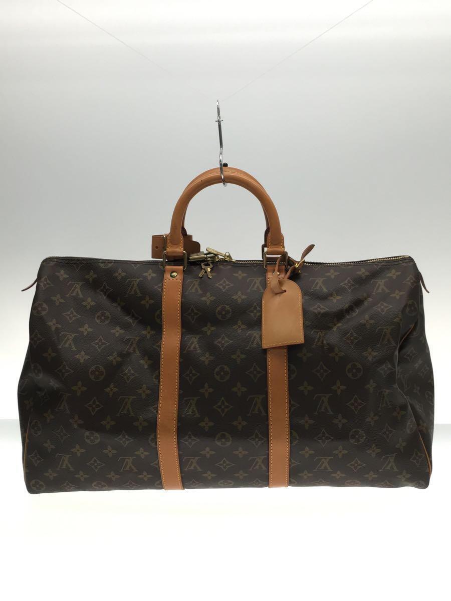 LOUIS VUITTON◆キーポル50_モノグラム・キャンバス_BRW/PVC/BRW_画像3