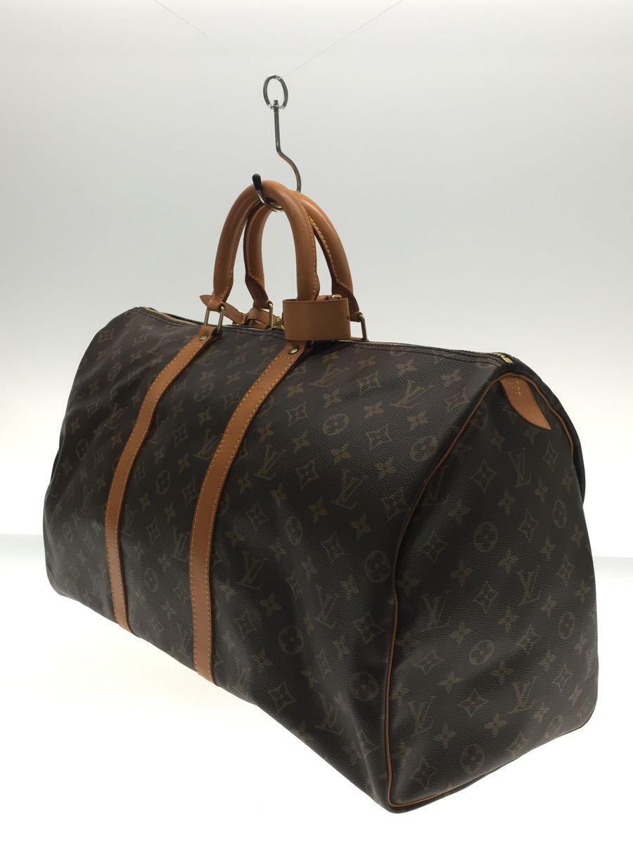 LOUIS VUITTON◆キーポル50_モノグラム・キャンバス_BRW/PVC/BRW_画像2