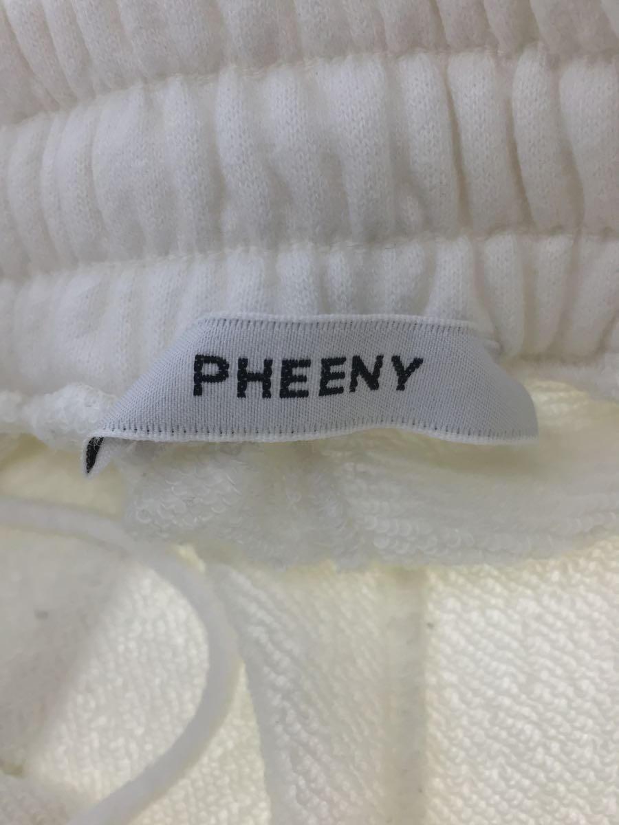 PHEENY◆ショートパンツ/1/コットン/WHT/無地/PS23-GS04/23年製/フレンチテリーハーフパンツ_画像4