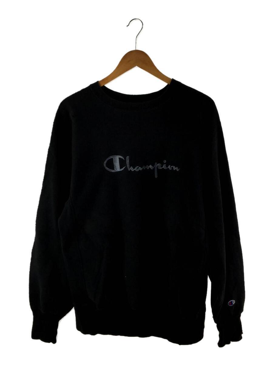 数量限定】 Champion◇90s/reverse weave/スウェット/XL/コットン/BLK