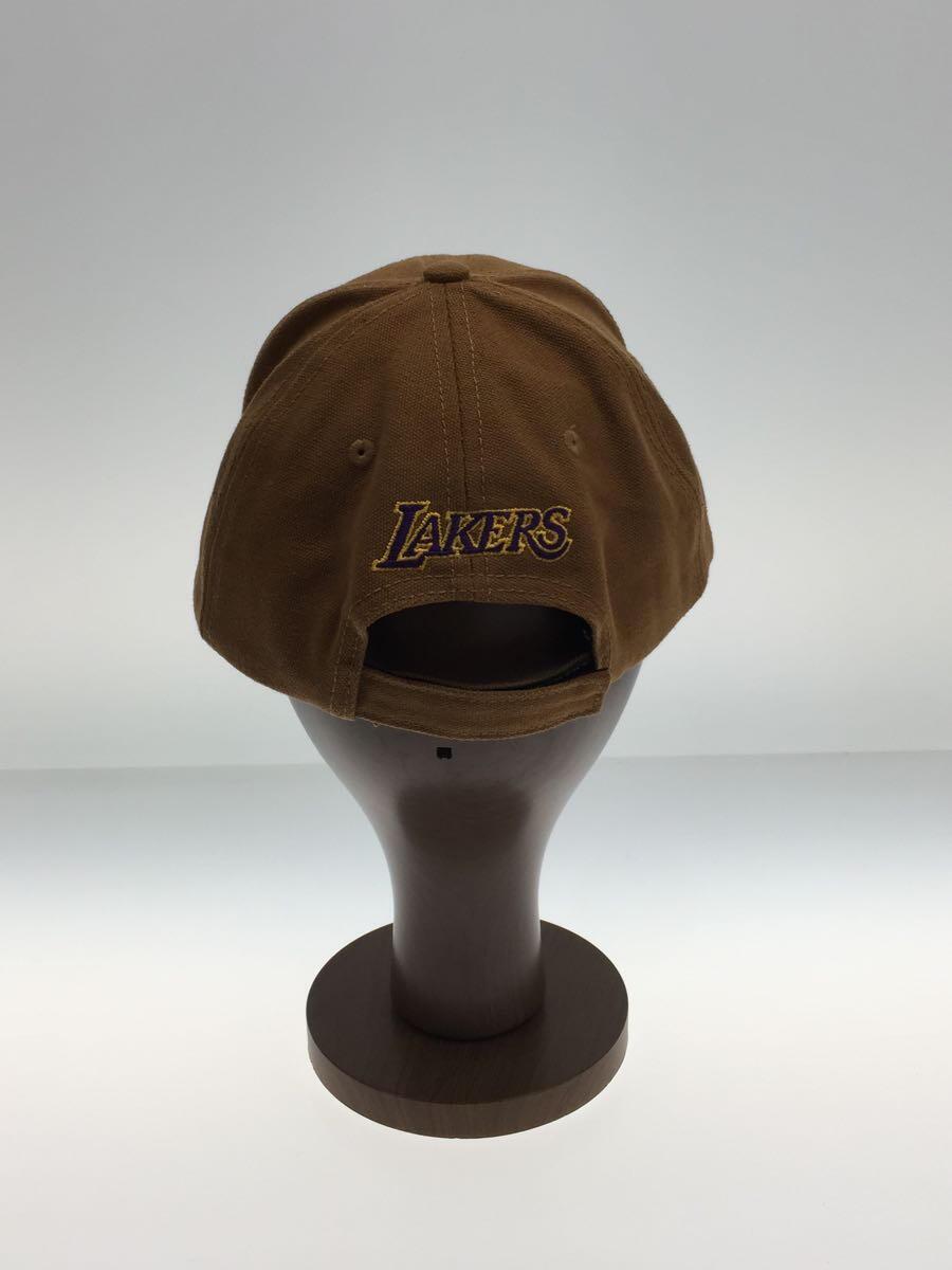 NEW ERA◆キャップ/FREE/コットン/CML/無地/メンズ/NBA/LAKERS_画像3