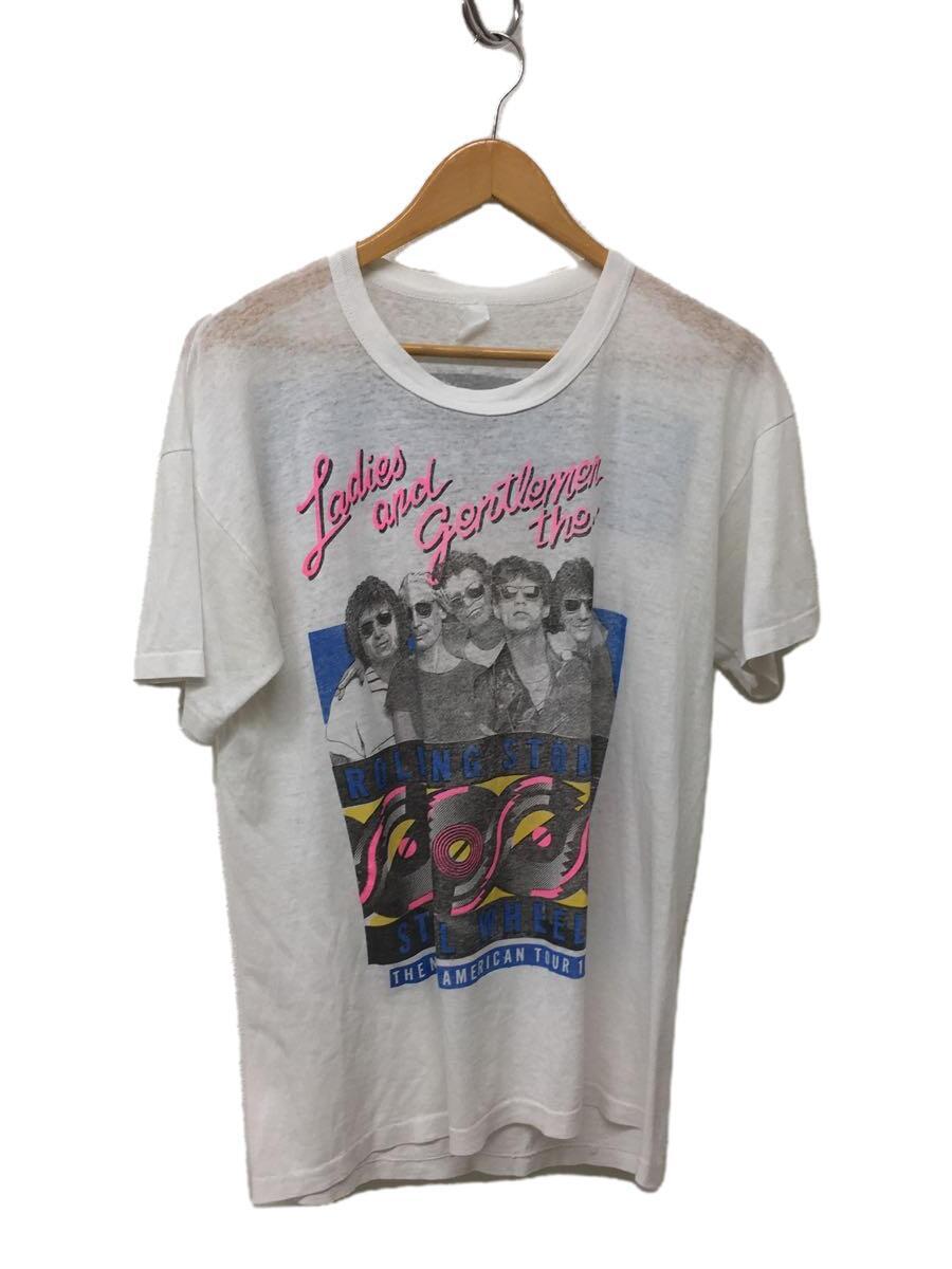 ROLLING STONES 80s/STEEL WHEELS 1989/TOUR TEETシャツ/-/-/WHT