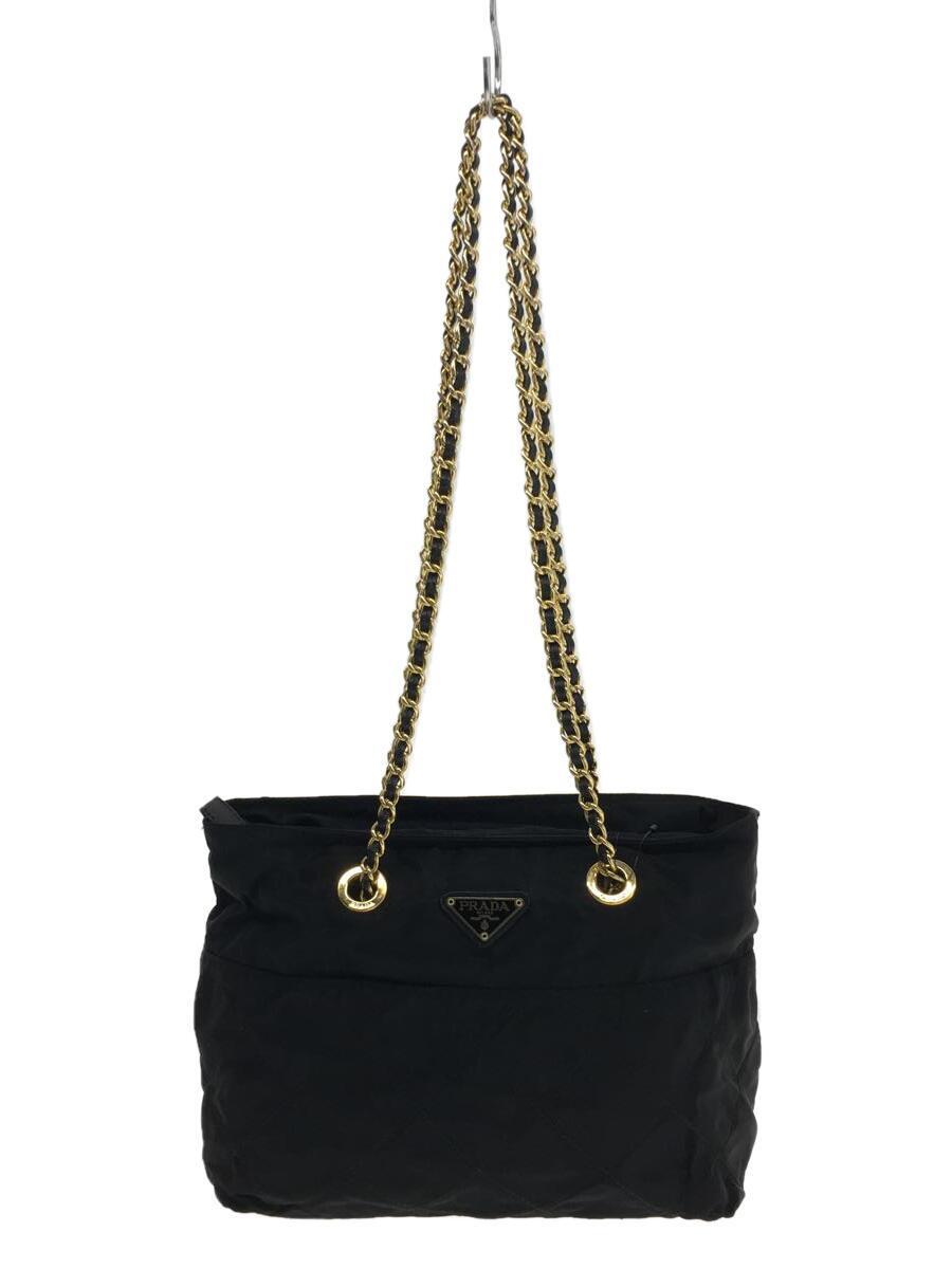 高価値セリー PRADA◇PRADA プラダ トートバッグ/ナイロン/BLK