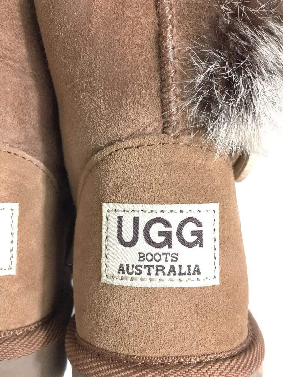 UGG australia◆ムートンブーツ/キッズ靴/21cm/ブーツ/スウェード/ブラウン_画像6