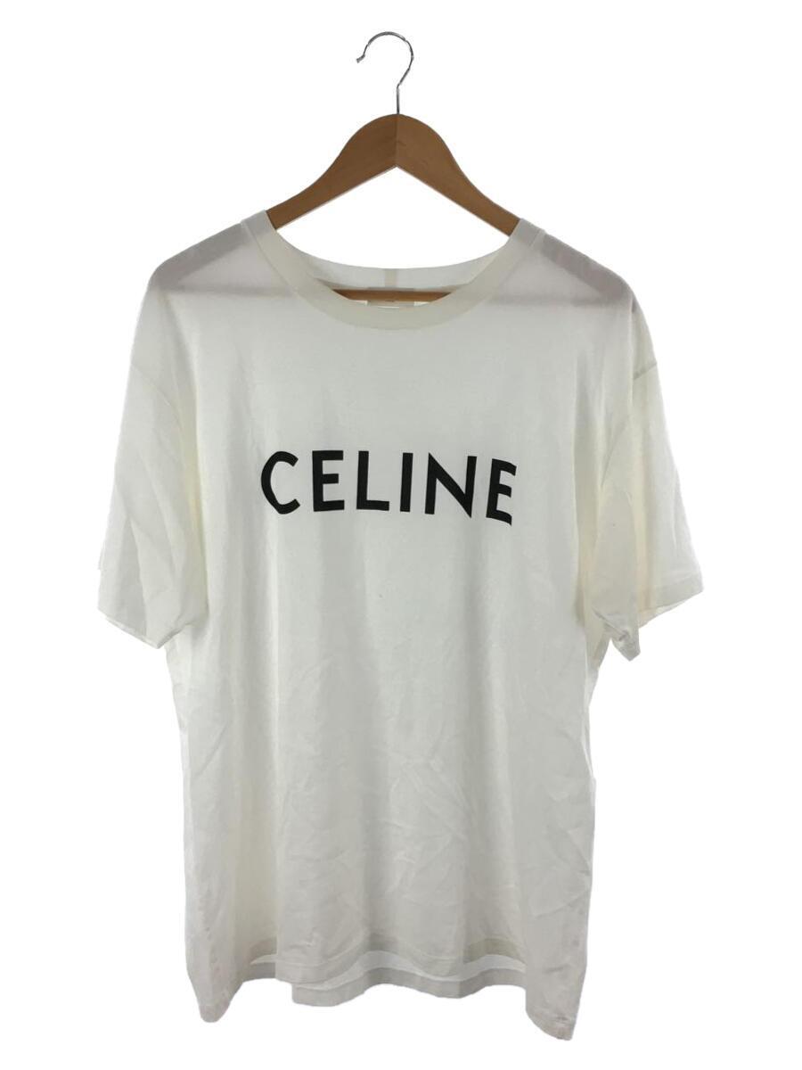 CELINE◆Tシャツ/XL/コットン/WHT/2X681671Q
