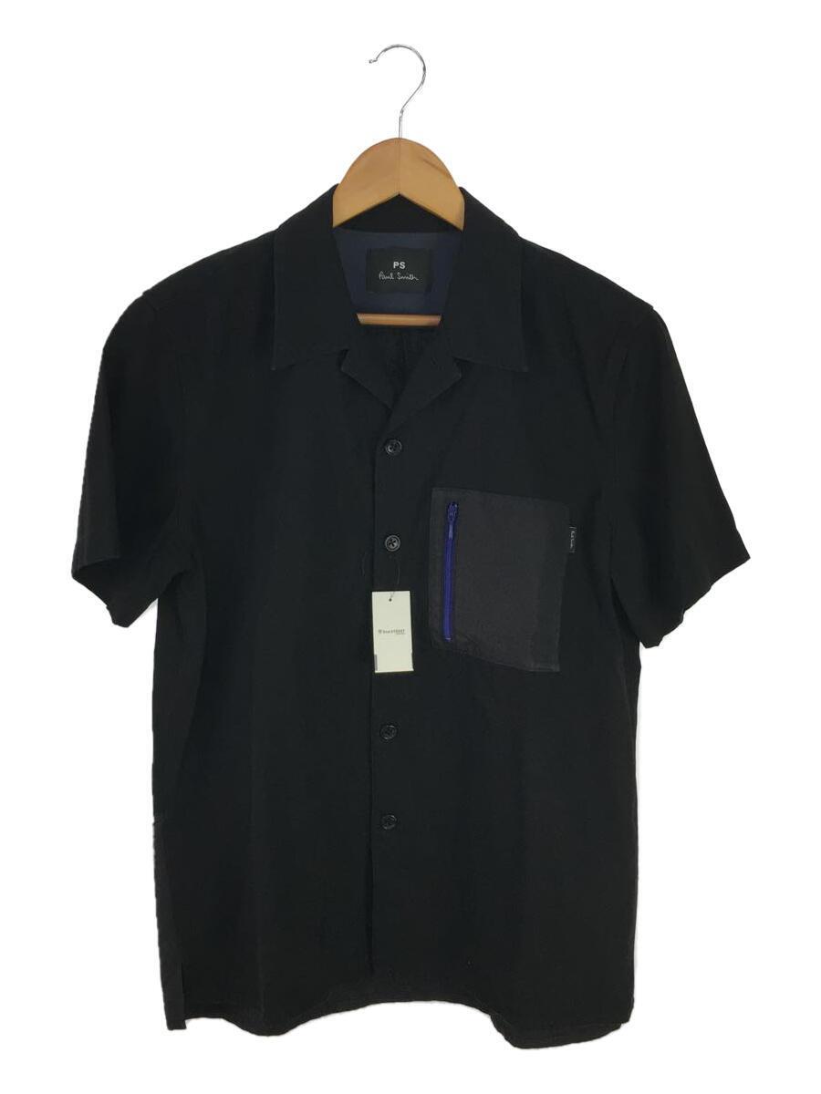 【即納】 PS Paul Smith◆半袖シャツ/M/コットン/BLK/無地/112107/開襟シャツ/2021SS Mサイズ 【即納】 PS Paul Smith◆半袖シャツ/M/コットン/BLK/無地/112107/開襟シャツ/2021SS Mサイズ