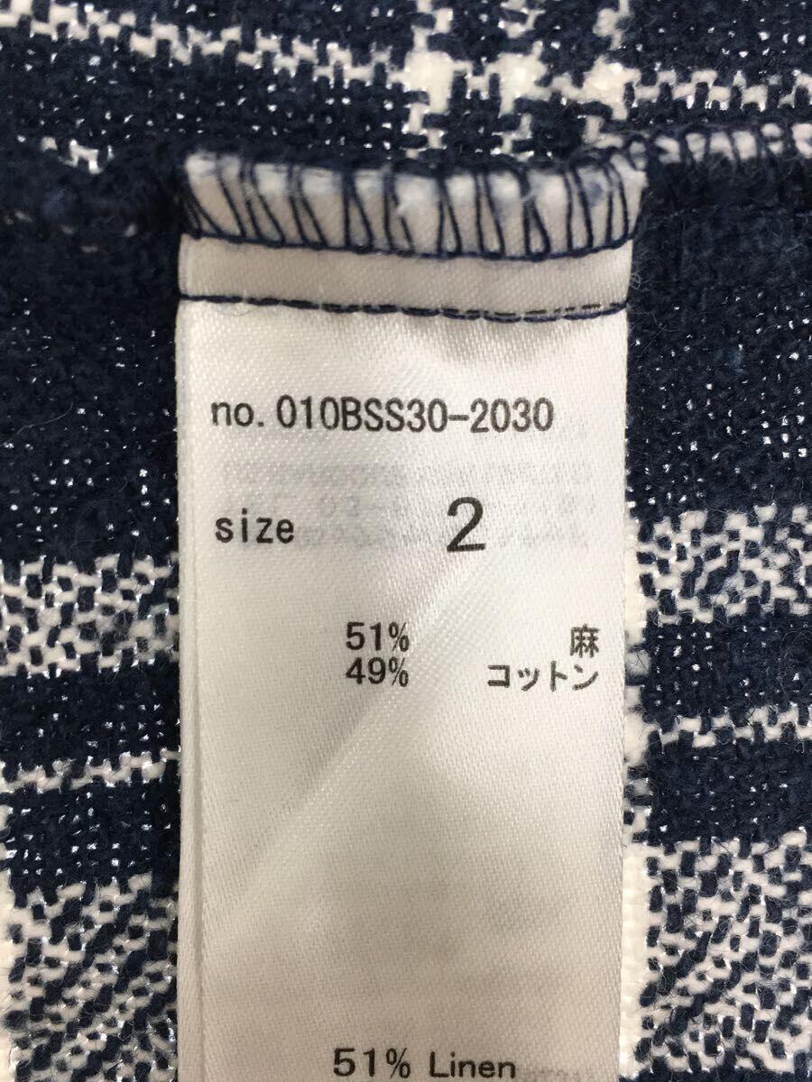 MOUSSY◆シャツワンピース/2/リネン/NVY/010BSS30-2030_画像4