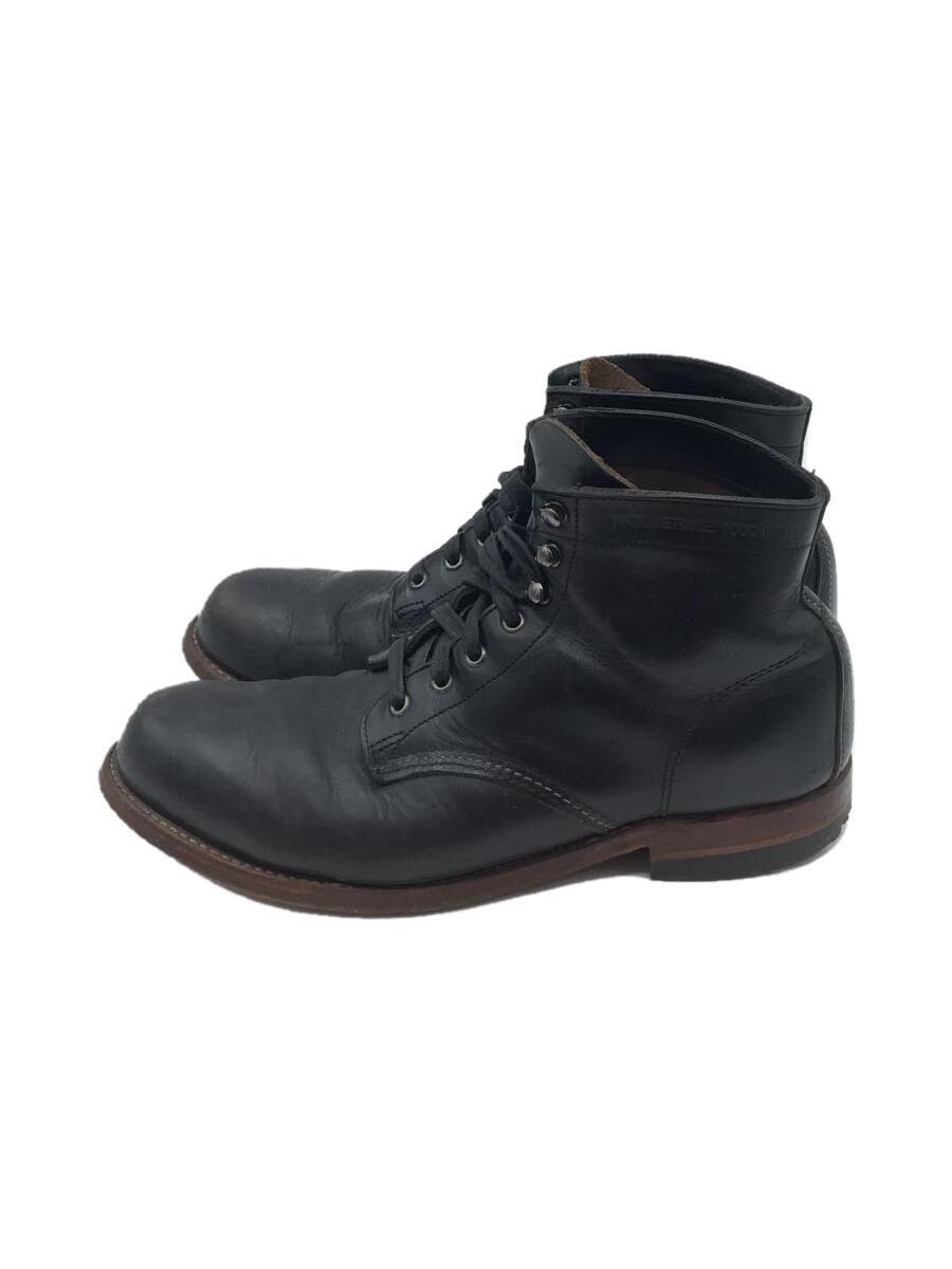 WOLVERINE◆1000MILE BOOTS レースアップブーツ/US8.5/BLK/W053005