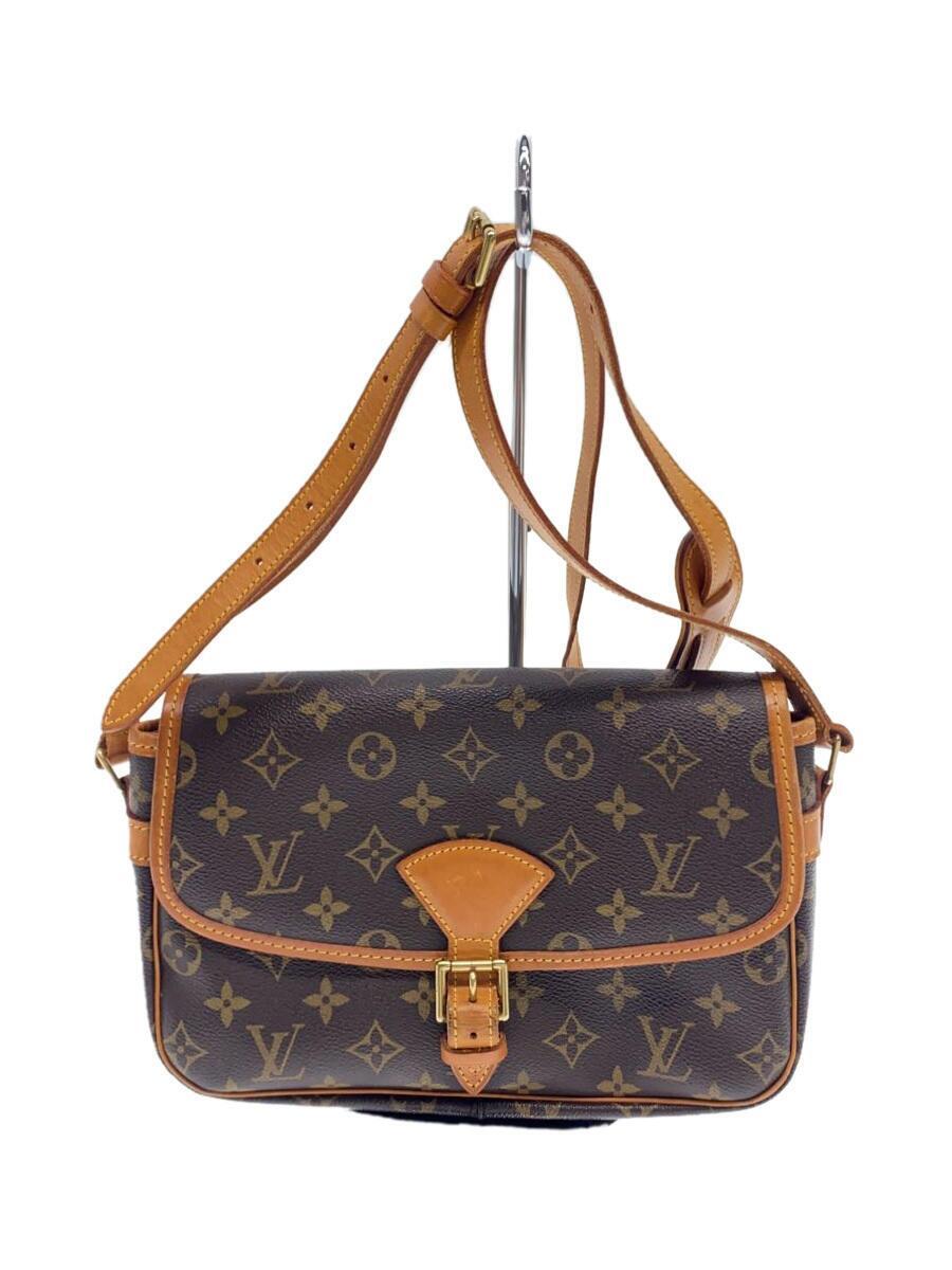 LOUIS VUITTON◇ソローニュ モノグラム・キャンバス BRW/PVC/BRW